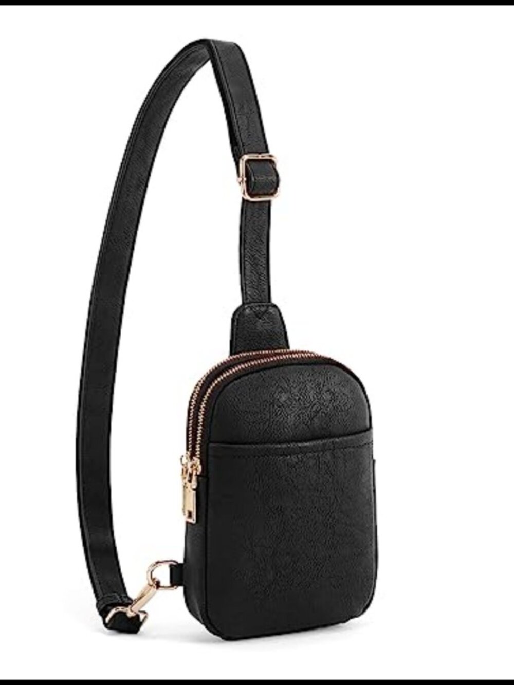 Faux Leather Crossbody Sling Bag Fanny Pack Belt Bag for Women